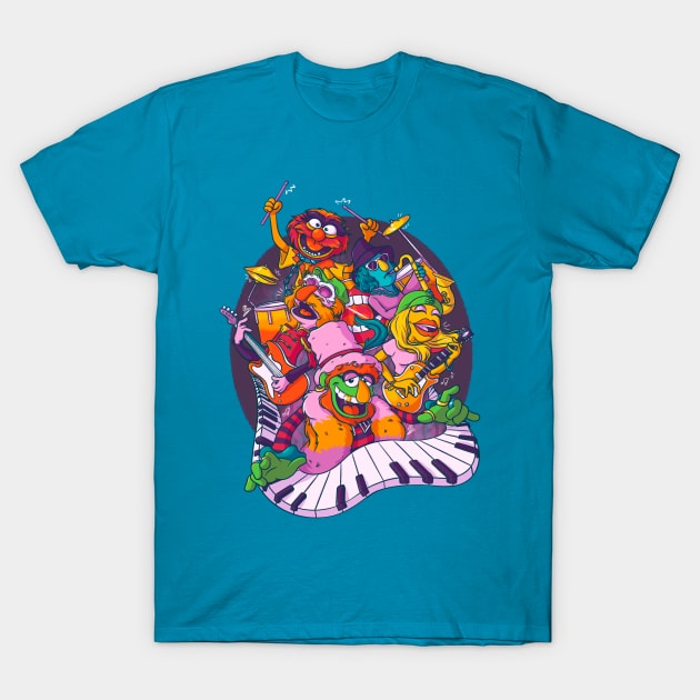 Electric Mayhem T-Shirt by jfeldmanart